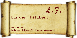 Linkner Filibert névjegykártya